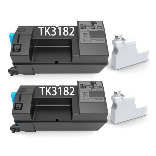 KiteiHiry TK3182 TK 3182 Toner Cartridge Replacement for Kyocera TK-3182 TK3182 Black Toner for Kyocera ECOSYS M3655idn ECOSYS P3055dn Printer High Yield 21,500 Pages 2-Pack