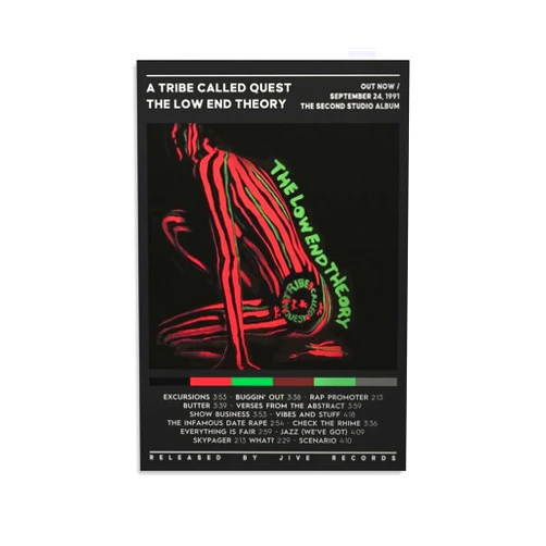 ARTSIE Tribe Called Quest The Low End Theory Canvas Poster Wall Decorative Art Painting Living Room Bedroom Decoration Gift Unframe-style12x18inch(30x45cm)