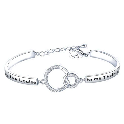 bobauna Bracelet You're The Louise/Thelma to My Thelma/Louise Friendship Jewelry Moving Away Gift For BFF Sister