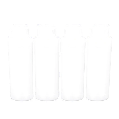 UMETASS 16oz/500ml Plastic Food Grade Storage Bottles, Wide Mouth HDPE Chemical Reagent Sample Bottle Liquid Containers with Sealed Caps (Translucent, 4 Pcs)