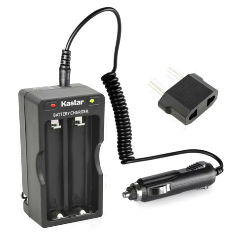 Kastar AC Charger with Car Adapter Compatible with Gimbal GMB-B117, GMB-B118, EVO GP, RAGE, Moza Air 2, Feiyu-Tech AK2000 AK4000 AK4500, XHDATA D-808