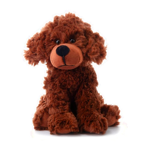 The Petting Zoo Scruffy Dog Stuffed Animal, Gifts for Kids, Chocolate Brown Dog Plush Toy 10 Inches