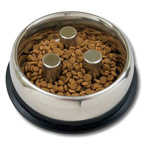 QT Dog Stainless Steel Brake-Fast Bowl, Small