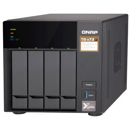 QNAP TS-473-4G 8 Bay NAS with AMD R-Series Quad-core 2.1GHz, and Four 1GbE Ports