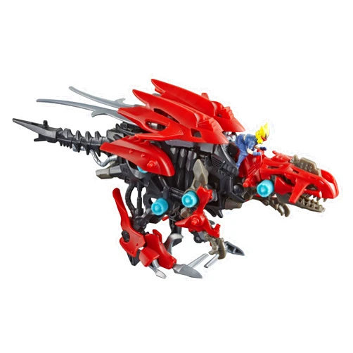 Zoids Hasbro Mega Battlers Ruin - Deinonychus Raptor-Type Buildable Beast Figure with Motorized Motion - Toys for Kids Ages 8 and Up, 45 Pieces (E4956)
