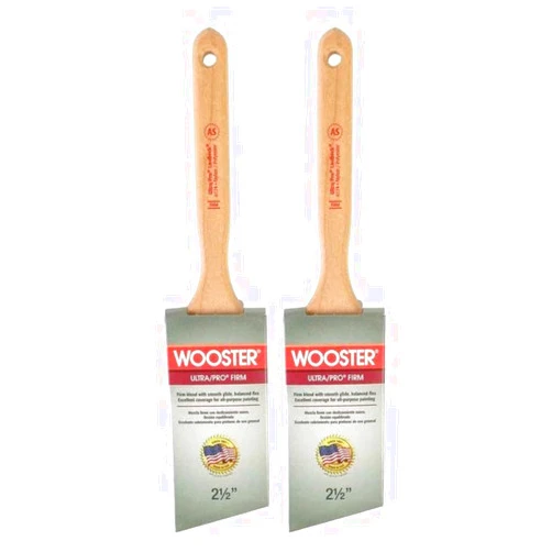 Wooster Brush 4174-21/2 ANG SASH Brush 2.5IN Paintbrush, 2-1/2-Inch Pack of 2