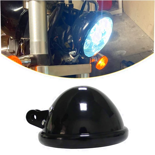 Autokun Motorcycle 5.75 Headlight Housing Universal 5-3/4 inch Round LED Headlight Cover Housing Holder Bucket BKDK-H Headlight bucket