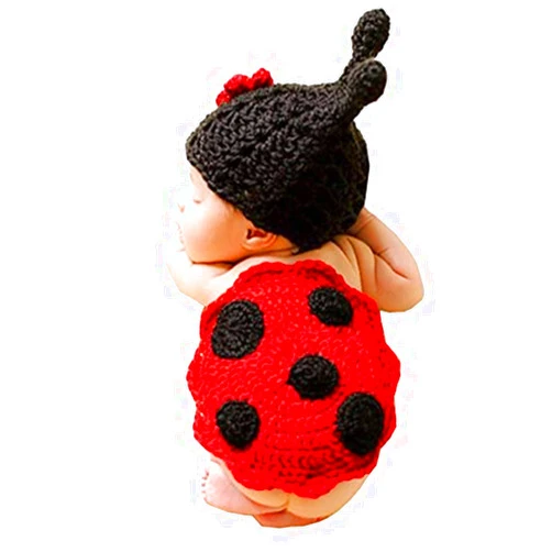 Vedory Newborn Baby Photography Props Boy Girls Photo Shoot Props Outfits Crochet Knitted Costume Unisex Cute Infant Hat Pants