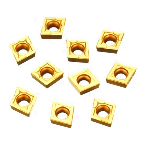 Generic Turning Inserts Carbide Inserts 10pcs CCMT060204-HM YBC251 Carbide Insert Titanium Coated Carbide Cutter Carbide Inserts Milling Inserts Tool