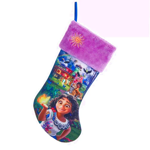Disney Kurt Adler 19 Inch Encanto Christmas Stocking, Purple/Blue