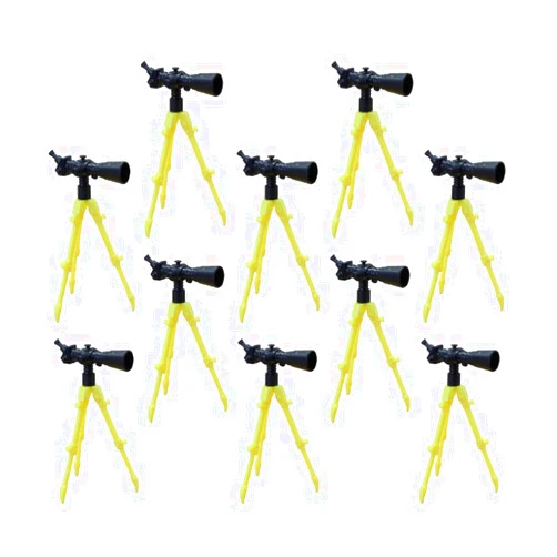 NUOBESTY 12Pcs Miniature Telescopes with Tripod Dollhouse Mini Telescope Model Toys Mini Pocket Binoculars Early Educational Toys for Dollhouse Miniature Landscape Photo Props Decor (Random Color)