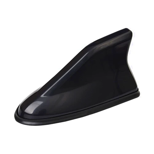 BELOMI Car Shark Fin Antenna Cover, Roof Aerial Base AM/FM Radio Signal for Car SUV Truck, Vehicle Shark Fin Shape Cover with Adhesive Tape, Car Accessories Antenna Replacement Fits Most Cars (Black)