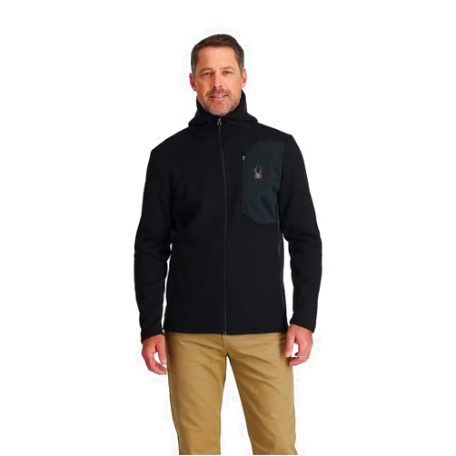 Spyder Men's Bandit Full Zip Hooded Fleece Sweater Jacket