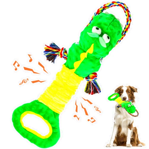 YINEYA Squeaky Dog Toys for Large Dogs, Interactive Dog Toys, Puppy Toys to Keep Them Busy, Puppy Chew Toys for Teething, Tug of War Dog Toys to Keep Them Busy, Big Dog Toys & Puppy Teething Toys