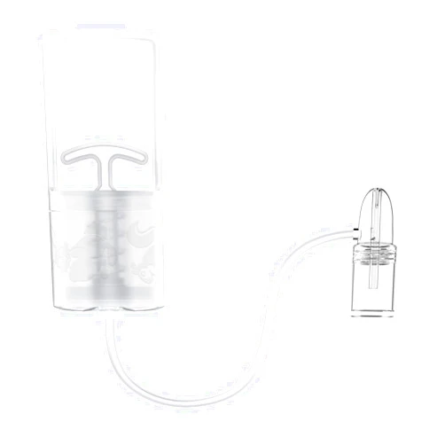 Pumpinose Nasal Aspirator for Baby and Toddler Nose Clearing with Hand Pump and Non-Invasive Tip for Quick, Quiet Suction, Clear Clogged Passages & Boogers, Co-Branded with CHIBOJI (2 Fingers Handle)