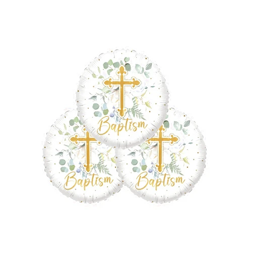 Artisan Owl Set of 3 Greenery Religious Cross 18