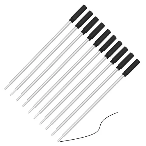 Pen Savings 10 Pack, Pen Savings Ballpoint Pen Refills Compatible with Cross Ballpoint Pens, Medium, Bulk Packed (Black)