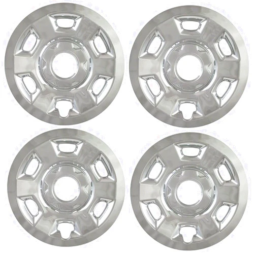 GREENLIGHTFOREST 4pcs Wheel Liners Covers Hub Caps Skins Trim Wheelcover Hubcap Trim Front Rear Left Driver and Right Passenger Center Side ABS Plastic Steel Chrome 16