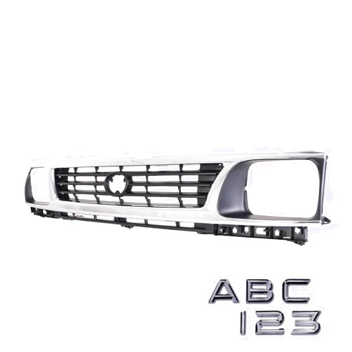 Torcia TYG (CAPA QUALITY) Front Grille Grill Compatible with 1995-1996 Toyota Tacoma Chrome Replacement For TO1200193 53100-35300