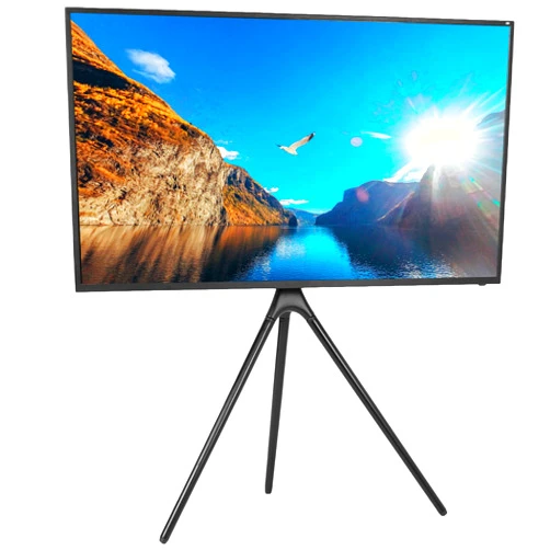 VIVO Artistic Easel 45 to 65 inch LED LCD Screen, Studio TV Display Stand, Adjustable TV Mount with Swivel and Tripod Base, Black, STAND-TV65AB