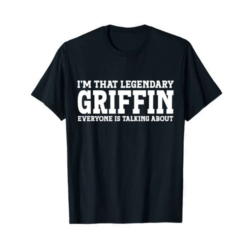 Griffin Gifts Family Tee Last Name Birthday Gifts Griffin Surname Funny Team Family Last Name Griffin T-Shirt