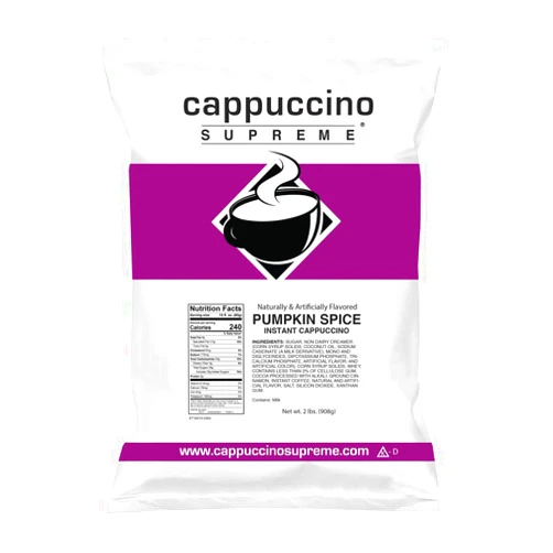 Cappuccino Supreme 2 lb bag Pumpkin Spice Instant Cappuccino Mix