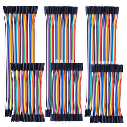 Aypzuke 10cm+20cm 240pcs Breadboard Jumper Wires Cable Kit Male to Female, Male to Male, Female to Female Compatible for Arduino Projects and Raspberry Pi.
