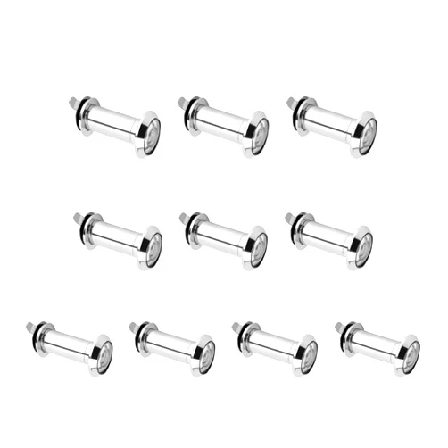 ZJchao 10 Pcs 220 Degree Wide Viewing Angle Door Viewer with Heavy Duty Privacy Cover for Wood Fiberglass Metal Doors