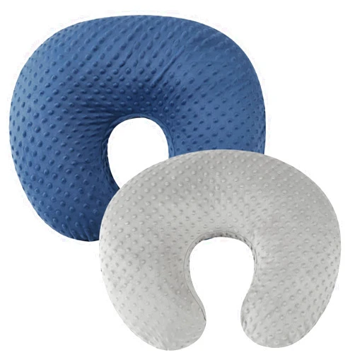 Bilokonda Minkies Nursing Pillow Cover Set 2 Pack Nursing Pillow Slipcovers, Ultra Soft Compatible with Boppy Pillow,Standard Pillow for Baby Boy Girl Grey Navy