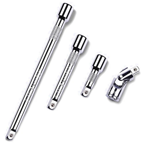 StrugDeas 4 Piece 1/2 Inch Drive Extension Bar Set, 1/2 Inch Drive Socket Extension Set Includes 3, 5, and 10 Inch Extensions and 1/2 Inch drive Universal Joint Socket