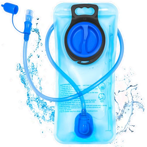 CasaCulina 2L Hydration Bladder, Water Bladder for Hiking Backpack, Leak Proof Water Reservoir Storage Bag, BPA-Free Hydration Pack Replacement for Cycling, Hiking, Camping, Hunting, Running, Blue