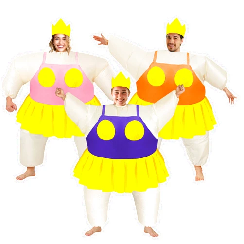DeHasion 3 Packs Funny Inflatable Ballerina Costume Air Blow-up Ballet Costume for Adult/Halloween/Party/Birthday Party (Ballet)
