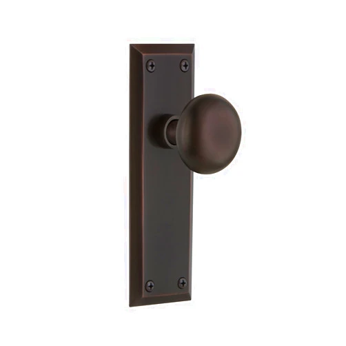 Nostalgic Warehouse New York Door Knob With Plate