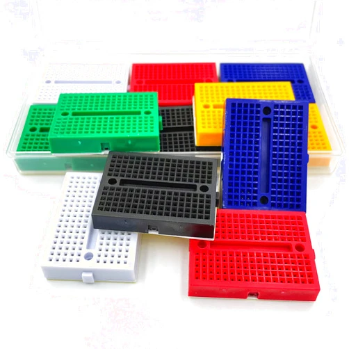 Lkelyonewy 12Pcs Small Solderable Breadboard 170 Tie-Points Mini Breadboard Kit Mini PCB Prototype Solderless Breadboards Bread Boards Circuits Beadboard(Lkelyonewy)