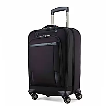 Samsonite Corporation Samsonite Pro Travel Softside Expandable Luggage with Spinner Wheels, Black, Smart Carry-On 21-Inch Smart Carry-On 21-Inch Black