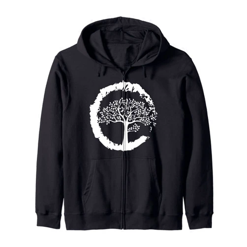 Lustige Yoga Geschenke Für Frauen und Männer Yoga T-Shirt Tree of Life Gift Yoga Teacher Zip Hoodie