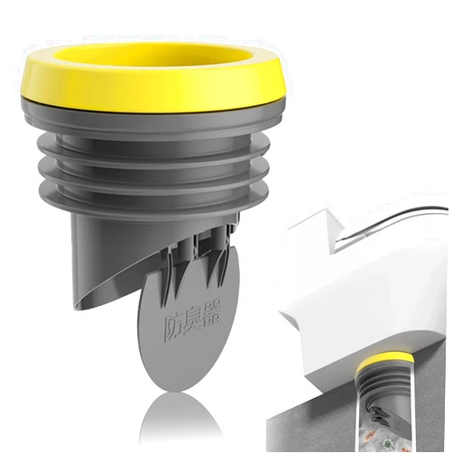SAMIQU Toilet Flanges Wax Rings with Prevent Backflow Valve - Thick Wax Bowl Ring Fits 3.2-4 inch Waste Lines Easy Installation