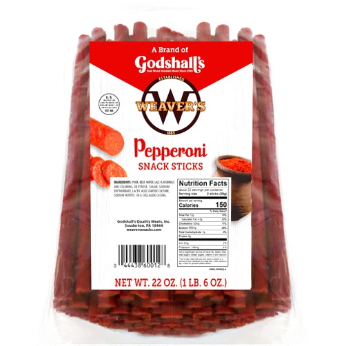 WEAVER'S Weaver’s Pepperoni Snack Sticks (44 pepperoni flavored 7
