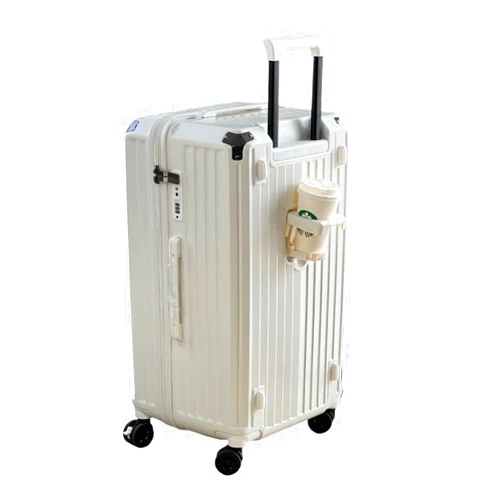 MUdson Trunk Travel Trolley Case 24''26''28''30''32''34''36'' Luggage Suitcases On Wheels Carry-on Suitcase Rolling Luggage Durable (Color : White, Size : 34 Inches)