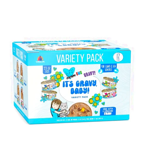 B.F.F. Weruva BFF OMG Gravy It's Gravy, Baby Variety Pack Wet Cat Food
