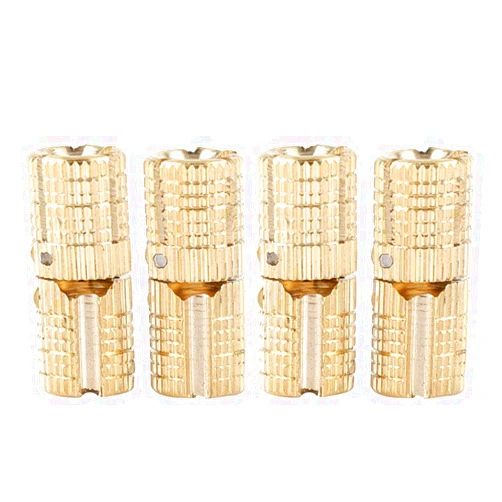 FTVOGUE 4Pcs/Pack Hidden Furniture Hinge Brass Concealed Barrel Wooden Box 8mm 180° Opening Angle for DIY Jewelry Box Hand Craft