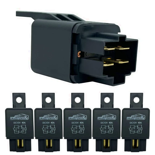 irhapsody 12vdc 40amp 4-pin Replacement Relay, 5pack spst Automotive Starter Relay