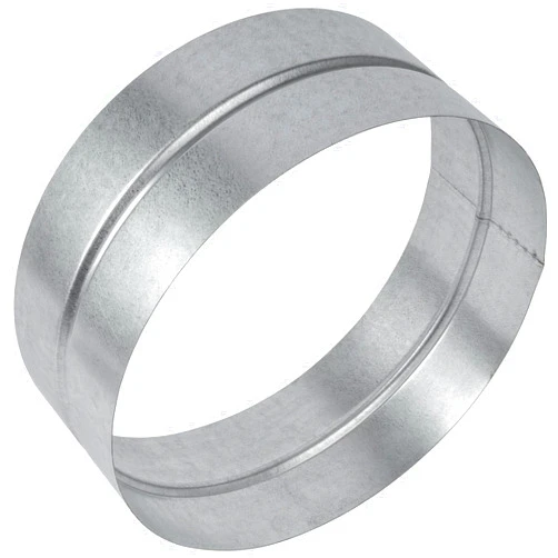 HVAC OV Galvanized Metal Duct Connector - 10 Inch Fit - Round Ventilation Pipe Coupling and Extension - Available in Different Sizes to Suit