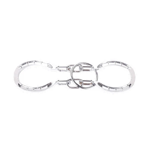 MAGIKON Traditional Brain Teaser, Classical Metal Horseshoe Puzzle (Silver, Normal)