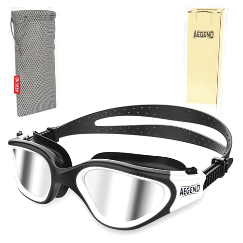 Aegend Polarized Swim Goggles, Swimming Goggles Anti-Glare Anti-Fog Adult