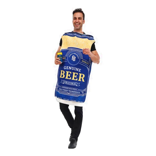 FantastCostumes Unisex Adult Beer Can Costume Halloween Oktoberfest Funny Drink Costume
