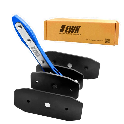 EWK Brake Caliper Press Tool Piston Spreader Pad 360 Degree Swing Ratchet with 2 Pcs Steel Plates Range from 1.59