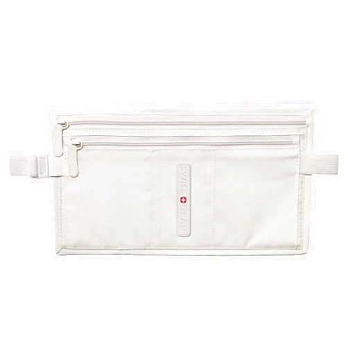SwissGear Double-Pocket Money Belt with Adjustable Elastic Belt - Ultra Light and Durable Performance Polyester is Tear and Abrasion Resistant