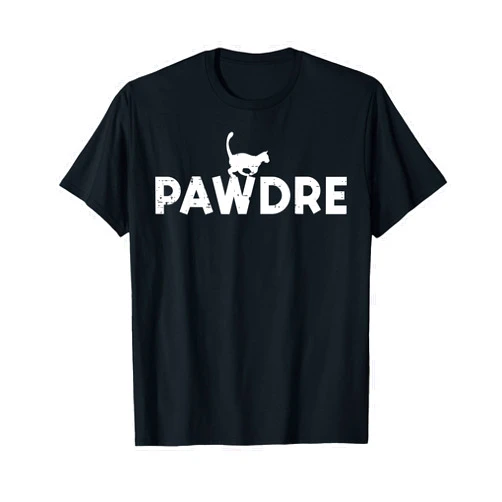 Cat Shirts For Women Men Girls Kids Kitten Gifts Pawdre Cat Dad Cute Fur Papa Fathers Day Pet Paw Daddy Men T-Shirt