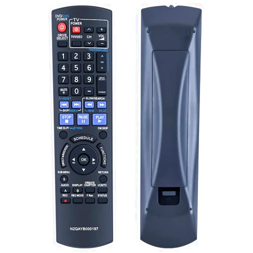 RETROSUN New N2QAYB000197 Replacement Remote Control Applicable for Panasonic DVD VCR Recorder DMR-EZ48 DMR-EZ48V DMR-EZ485V DMR-EZ485 DMR-EZ48VK DMR-EZ485VK